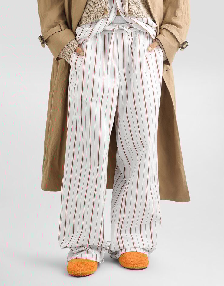 Dolce & Gabbana Striped poplin trousers Multicolor GP18JTFR51T