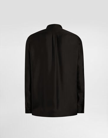 Dolce & Gabbana Camisa Gold en sarga de seda Multicolor G5ML1TFU1S4