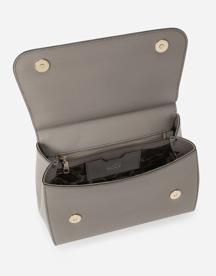 Dolce & Gabbana Henkeltasche Sicily groß Grau BB6002B1001