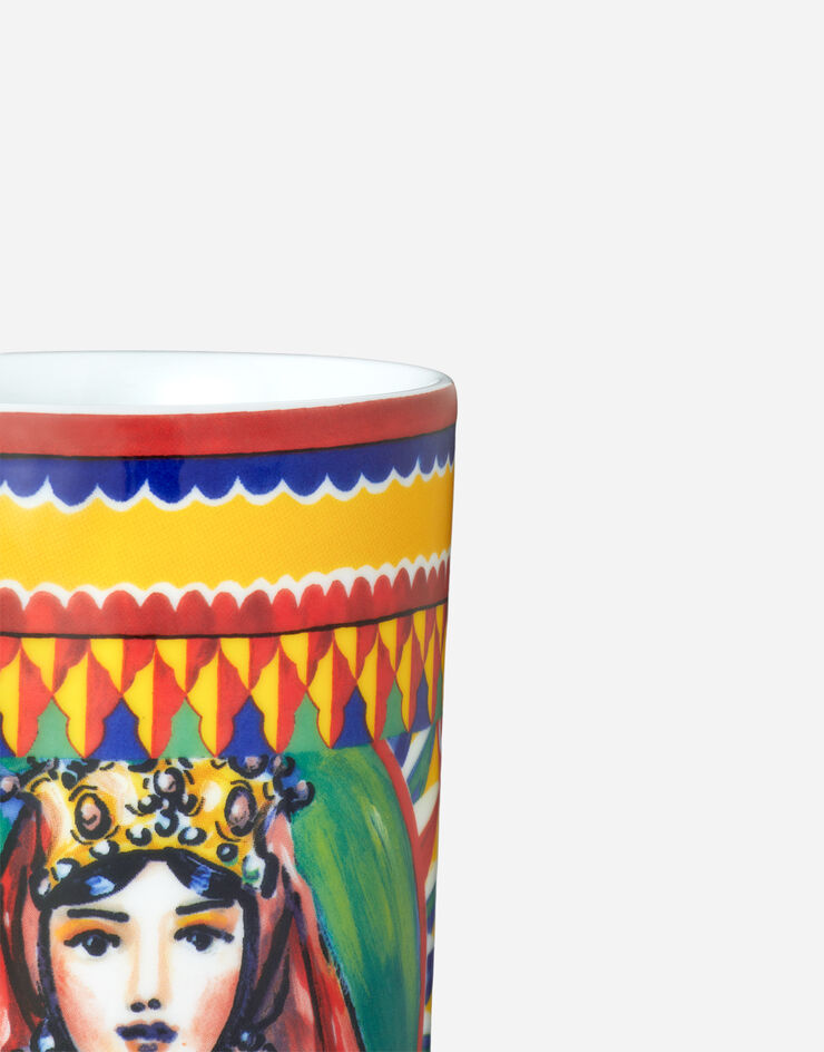 Dolce & Gabbana Vaso de agua de porcelana Multicolor TCB031TCA22