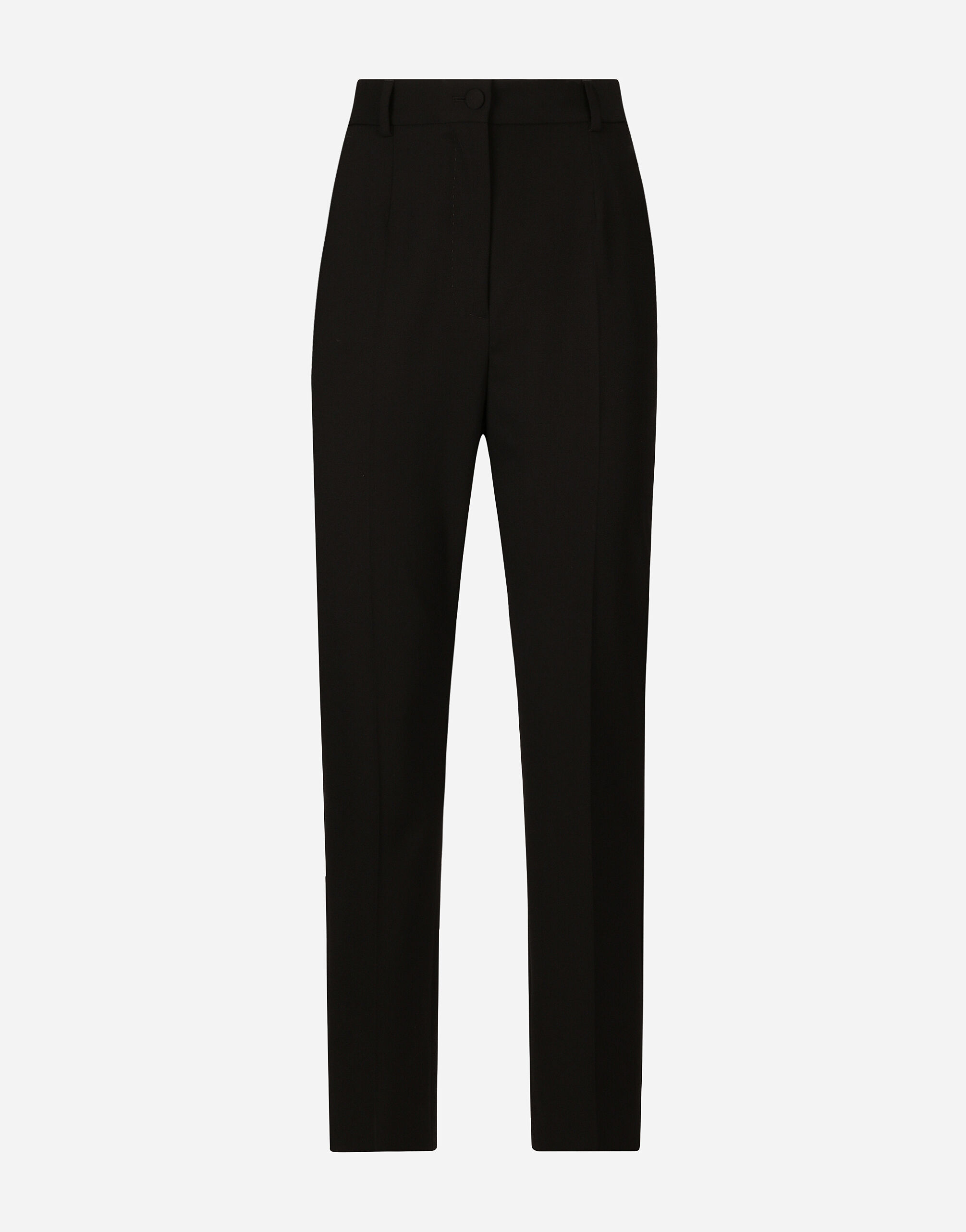 Tailored twill pants in Black for Women | Dolce&Gabbana® US