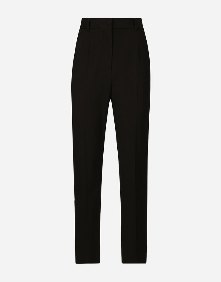 Dolce & Gabbana Pantalones sastre de sarga Negro FTAM2TFUBGC