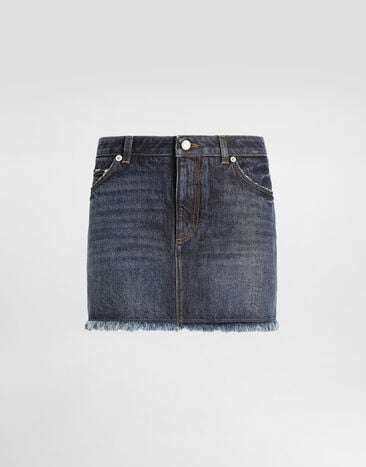 Dolce & Gabbana Denim miniskirt Multicolor F4C2TDG8NQ1