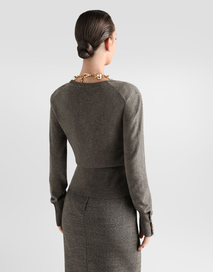 Dolce & Gabbana Cashmere cardigan Dolce & Gabbana Cashmere cardigan Grey FXVFKTJBW2G