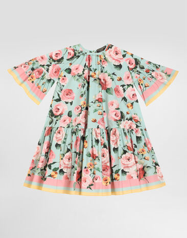 Dolce & Gabbana Printed poplin dress Print L54DE0FI5KS