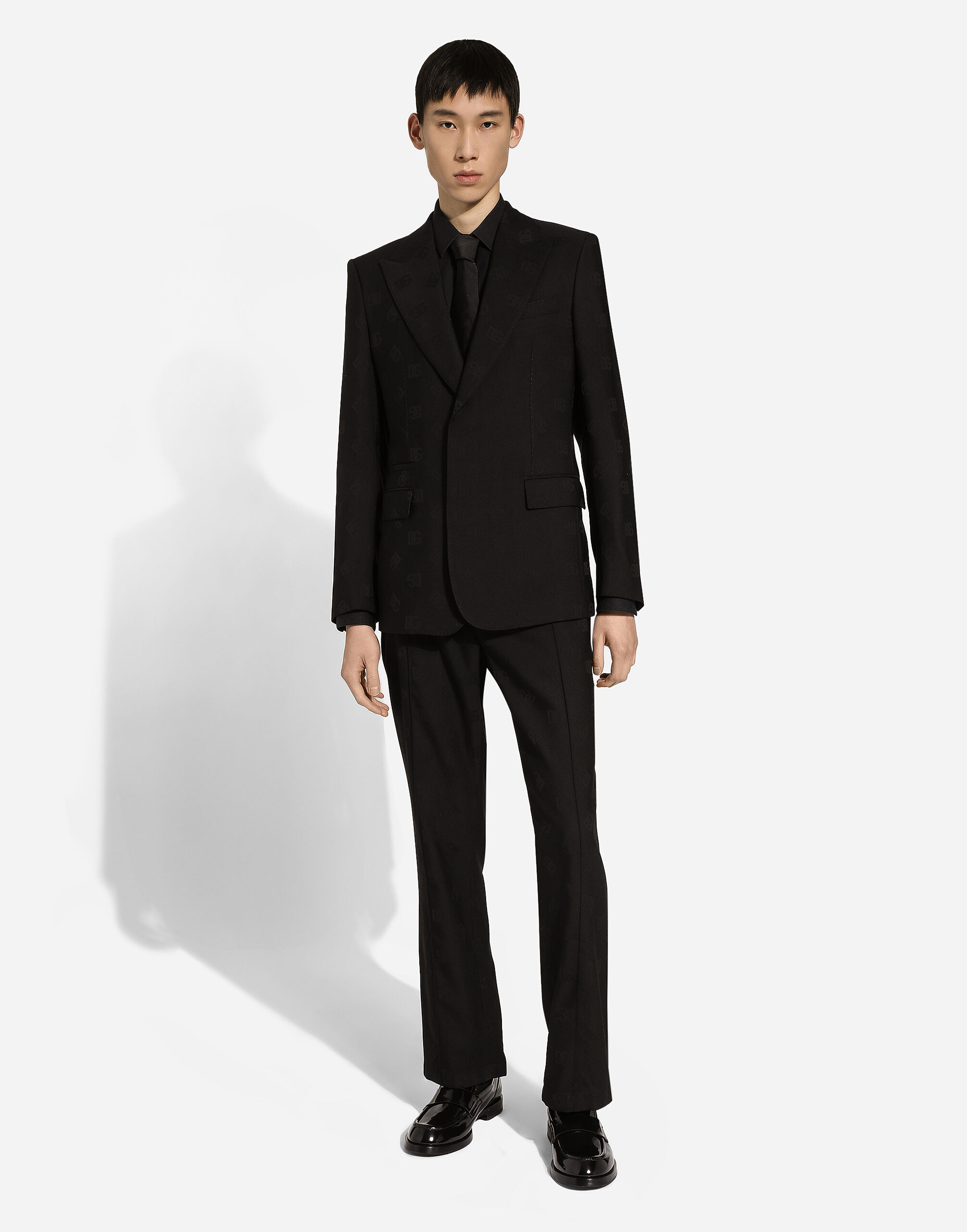 Single-breasted Sicilia-fit tuxedo jacket in Black for Men