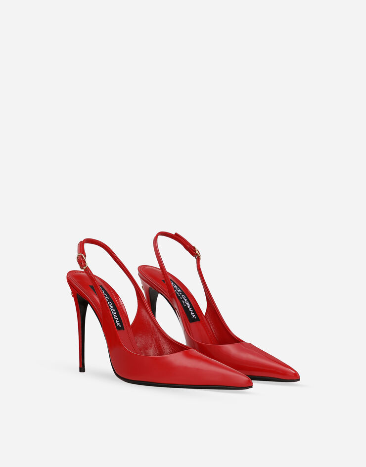 Dolce&Gabbana Patent leather slingbacks Red CG0602A1471