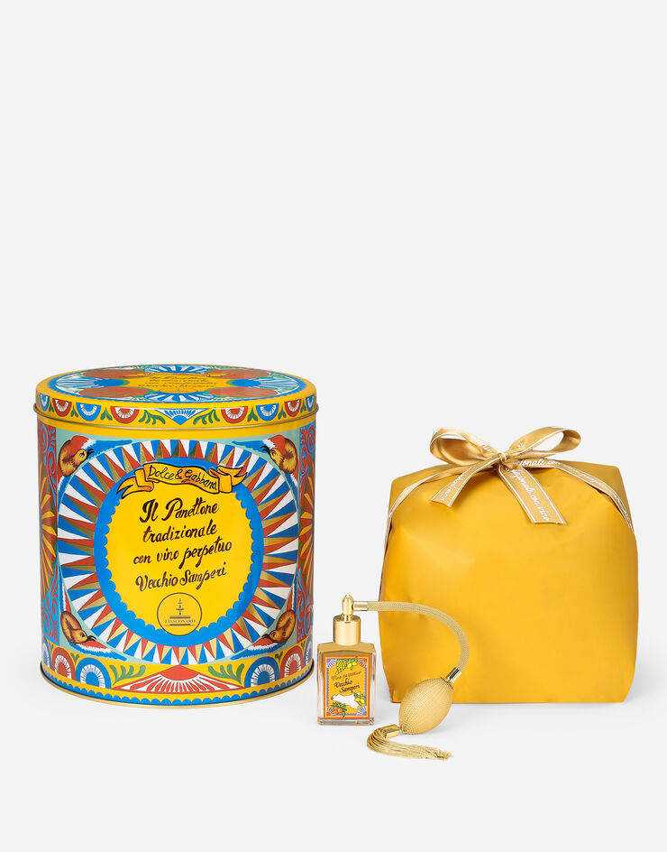Dolce & Gabbana Traditional Panettone with perpetual Vecchio Samperi wine Multicolor PN1030BLU12