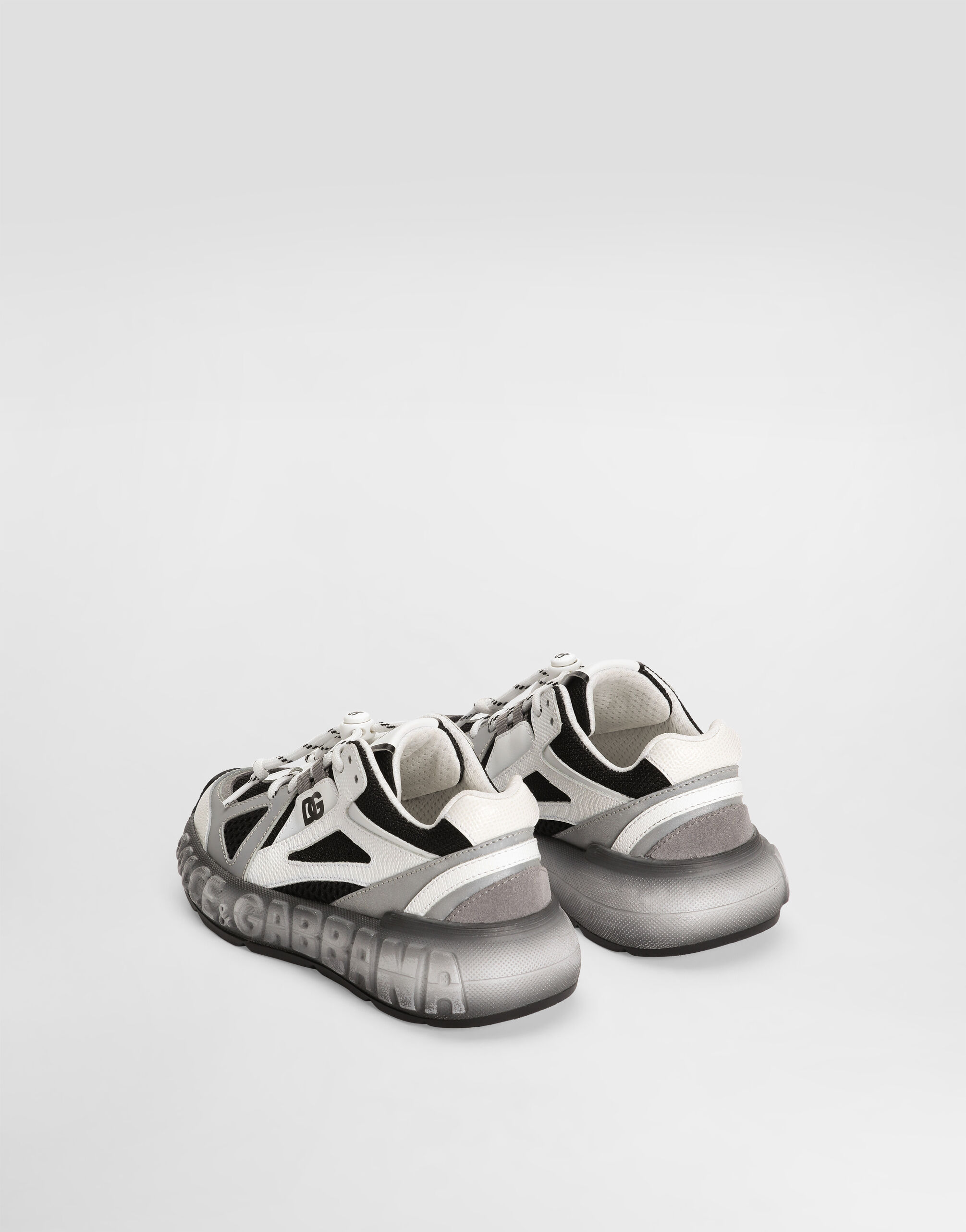DG bounce 12 nylon and calfskin sneakers in Multicolor for Men