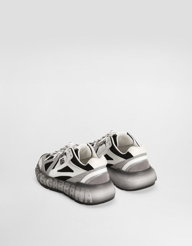 Dolce & Gabbana DG bounce 12 nylon and calfskin sneakers Multicolor DA5290AX260