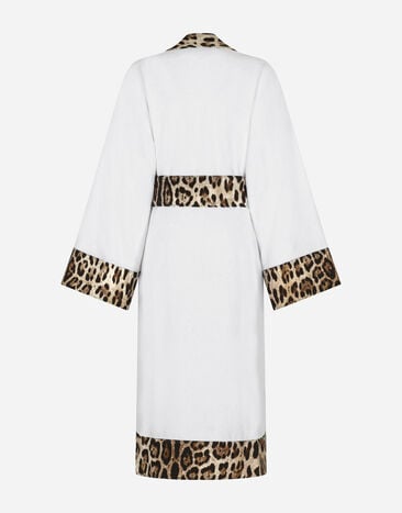 Dolce & Gabbana Cotton Terry Bathrobe Multicolor TCF010TCAGO