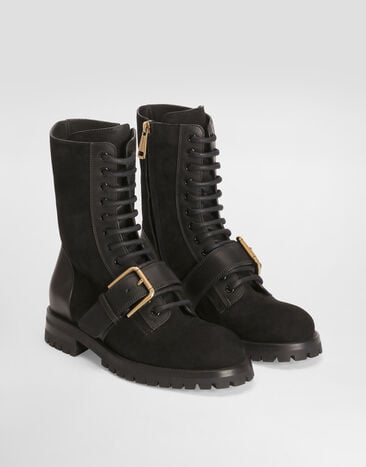 Dolce & Gabbana Stivaletto in suede Nero CT1127A3S76