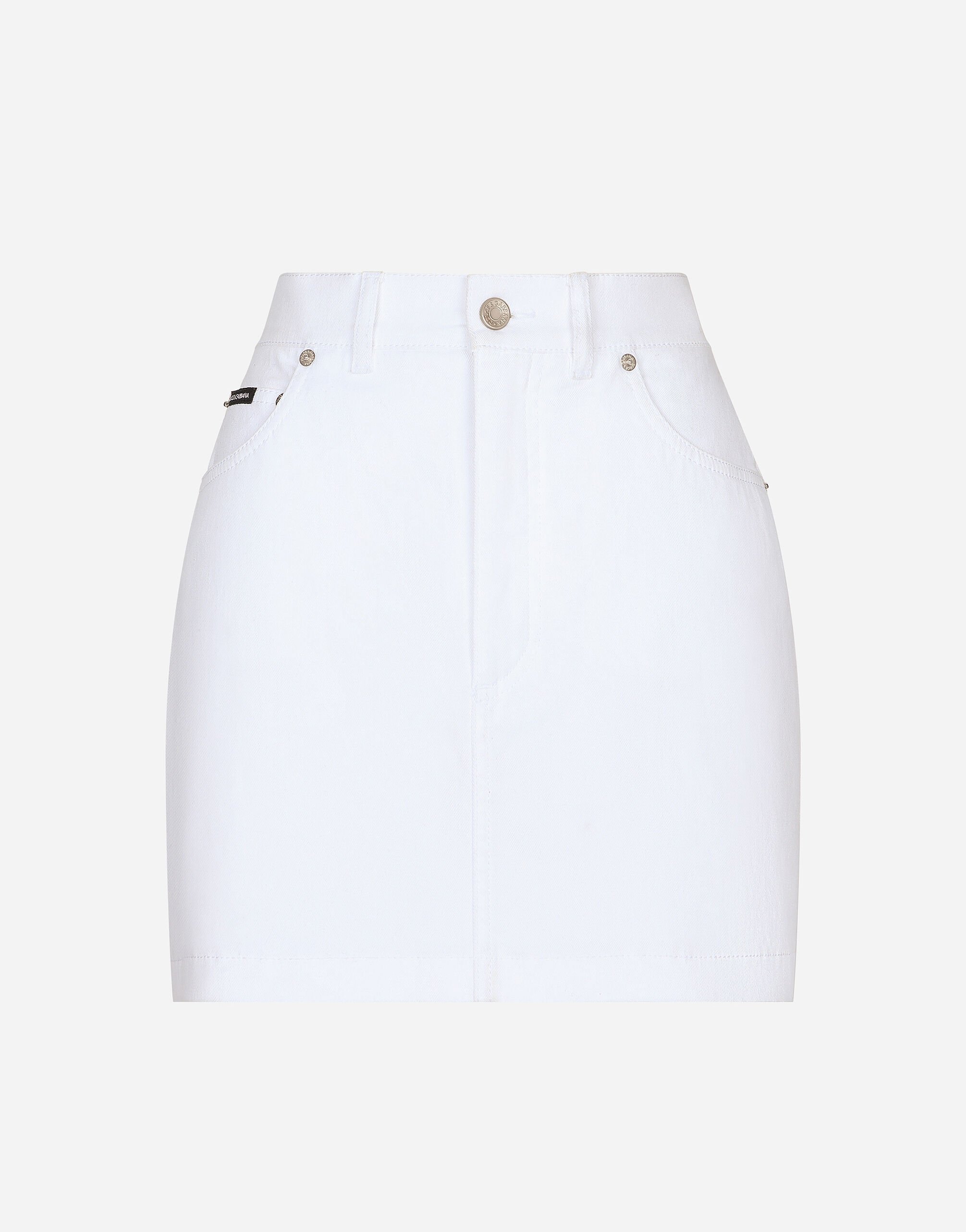 White denim mini hot sale skirt womens