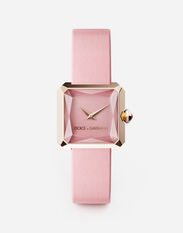 Dolce & Gabbana Gold watch with silk strap Pink BI0330AV967