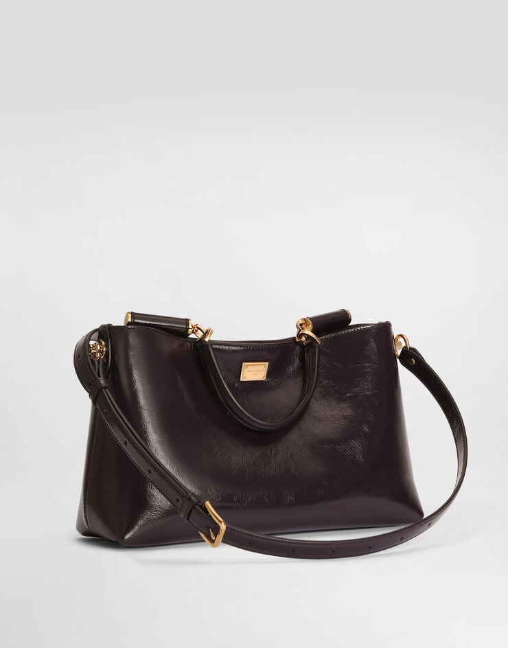 Dolce & Gabbana Medium Vittoria calfskin handbag Bordeaux BB7896AZ000