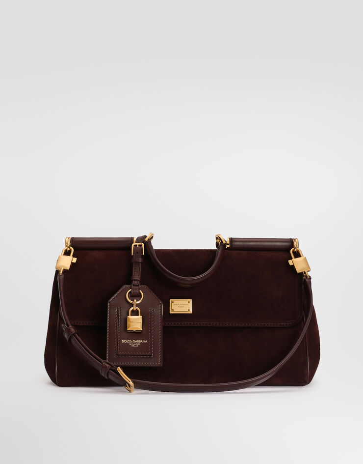 Dolce & Gabbana Medium My Sicily handbag in split calfskin Bordeaux BB7782BO903