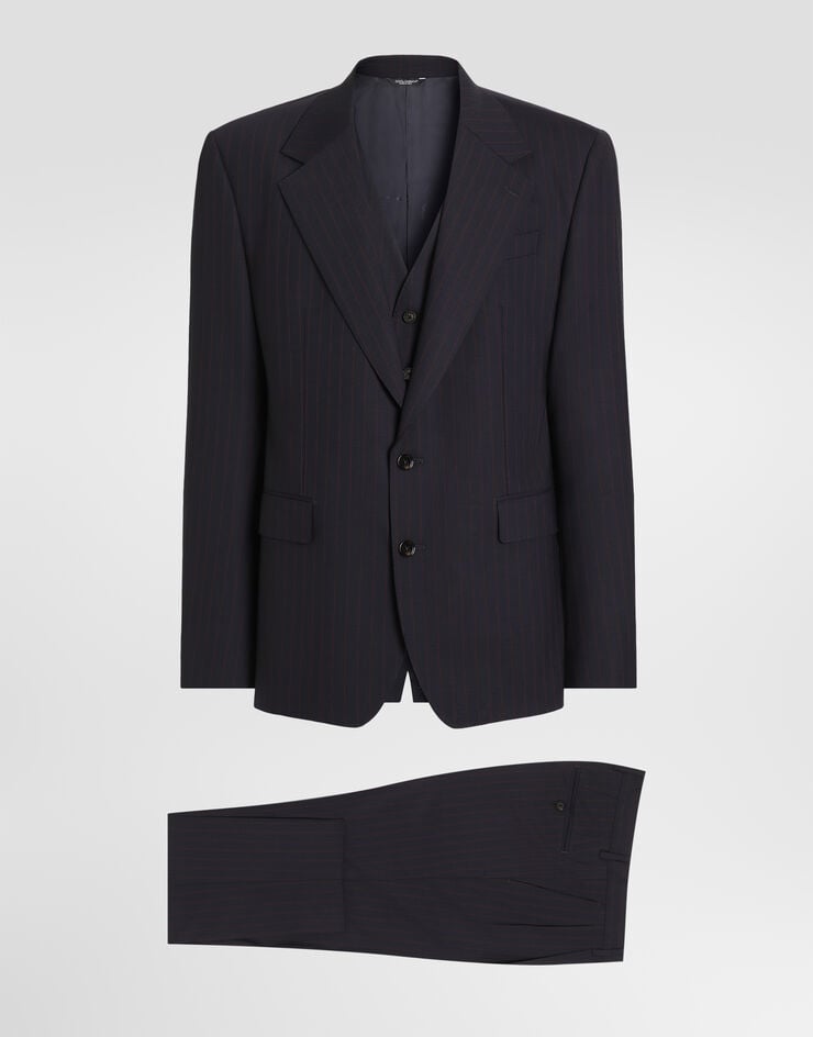 Dolce & Gabbana Single-breasted sicilia light pinstripe wool suit Dolce & Gabbana Single-breasted sicilia light pinstripe wool suit Multicolor GK06ATFRBDR