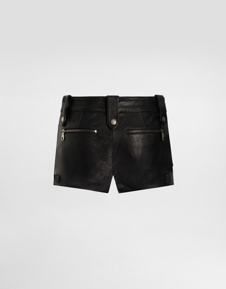 Dolce & Gabbana Vintage leather shorts Black FTDE4LGDDEH