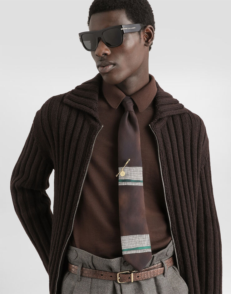 Dolce & Gabbana Wool cardigan Dolce & Gabbana Wool cardigan Brown GXQ84TJCVG5