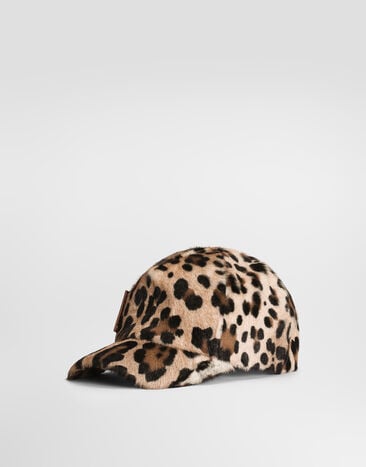 Dolce & Gabbana LEO kid leather baseball hat Dolce & Gabbana LEO kid leather baseball hat Multicolor GH706LFUP9H