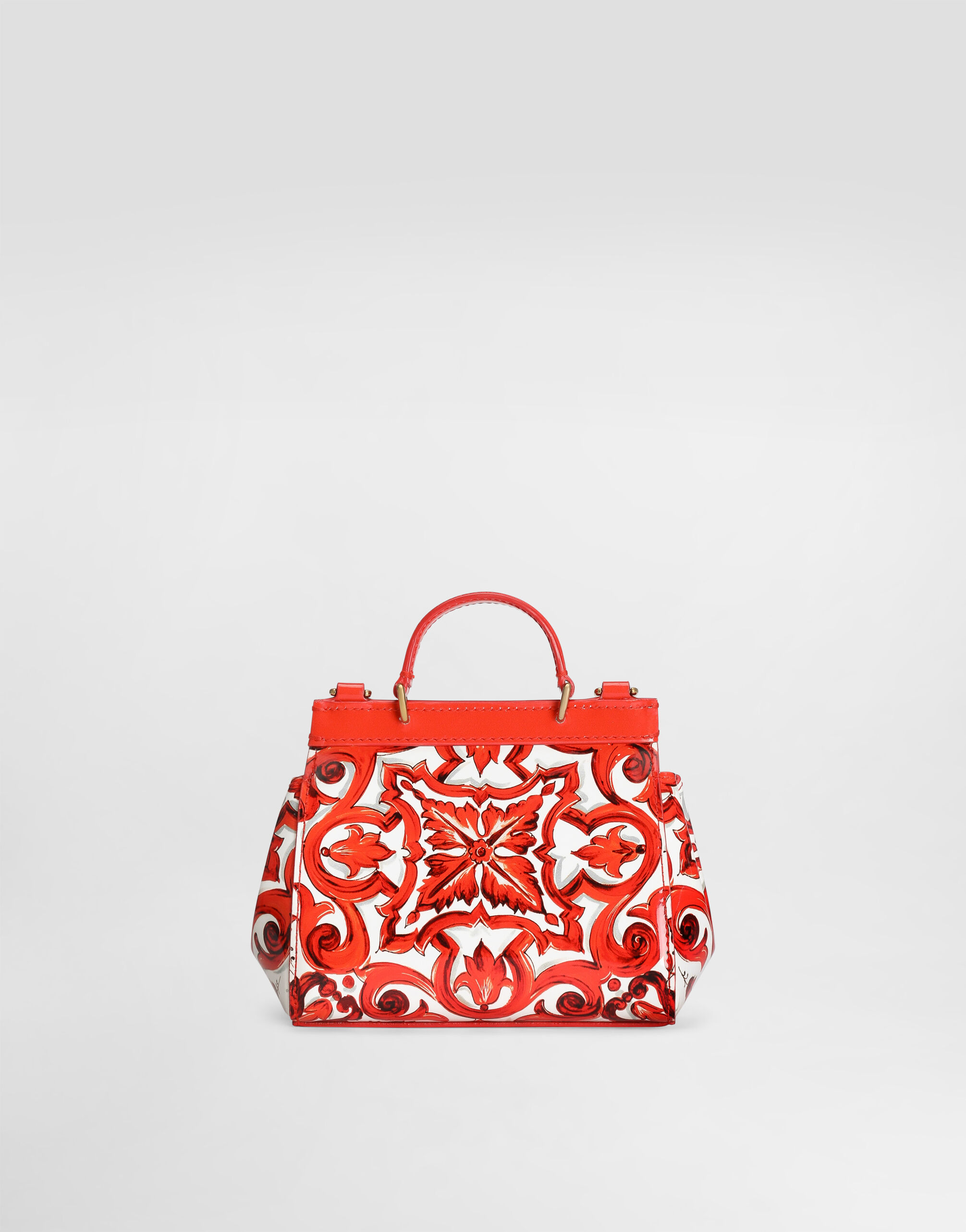 Sicily handbag in majolica-print patent leather in Multicolor for
