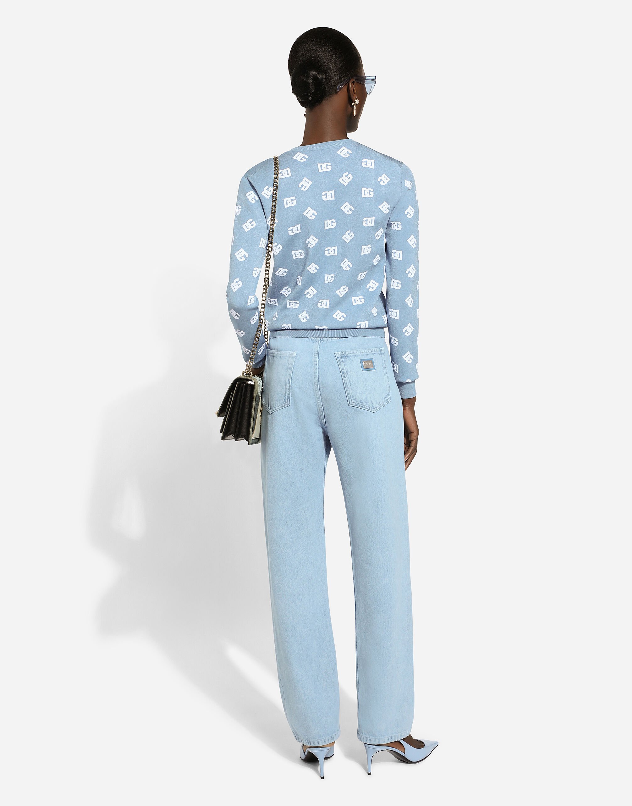 【DOLCE＆GABBANA】ボーイフレンドジーンズ ブルーのウィメンズ Boyfriend jeans | Dolce&Gabbana®