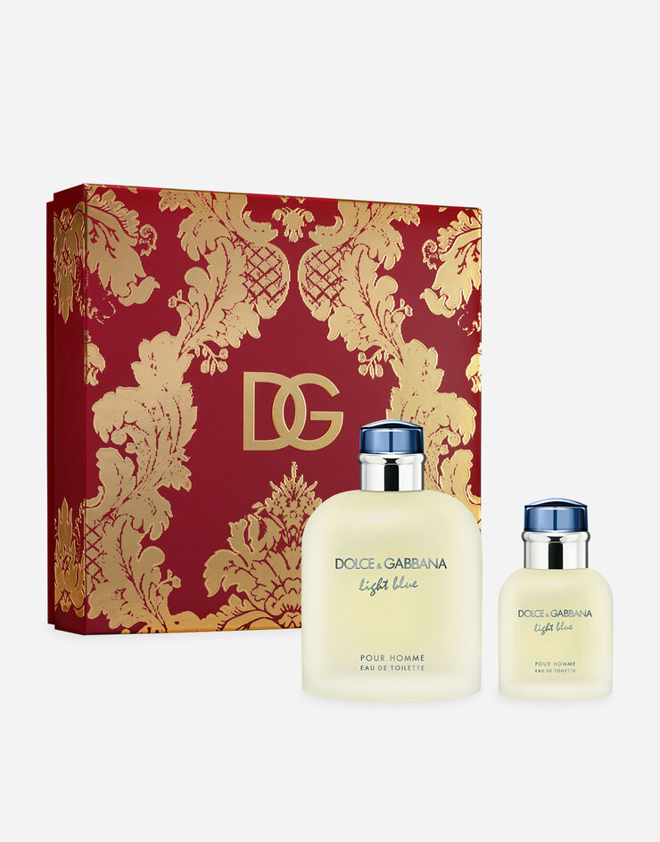 Dolce & Gabbana مجموعة هدايا حصرية لماء تواليت LIGHT BLUE POUR HOMME من Dolce&Gabbana سعة 200 مل - VT00HDVT000