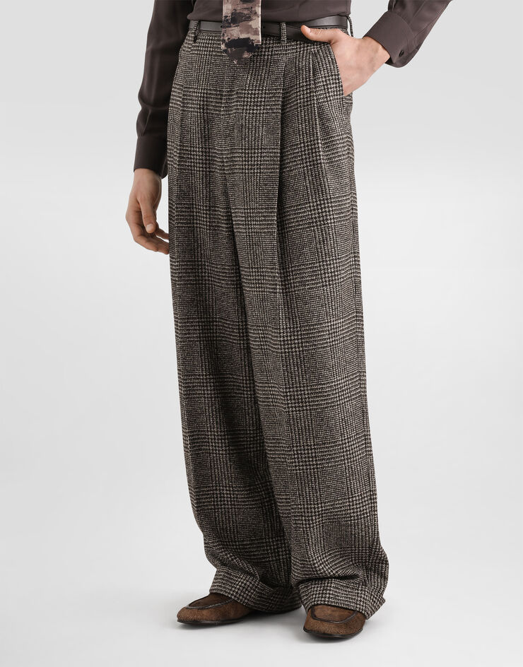 Dolce & Gabbana Alpaca blend glen plaid trousers Dolce & Gabbana Alpaca blend glen plaid trousers Multicolor GP16OTFQMKD