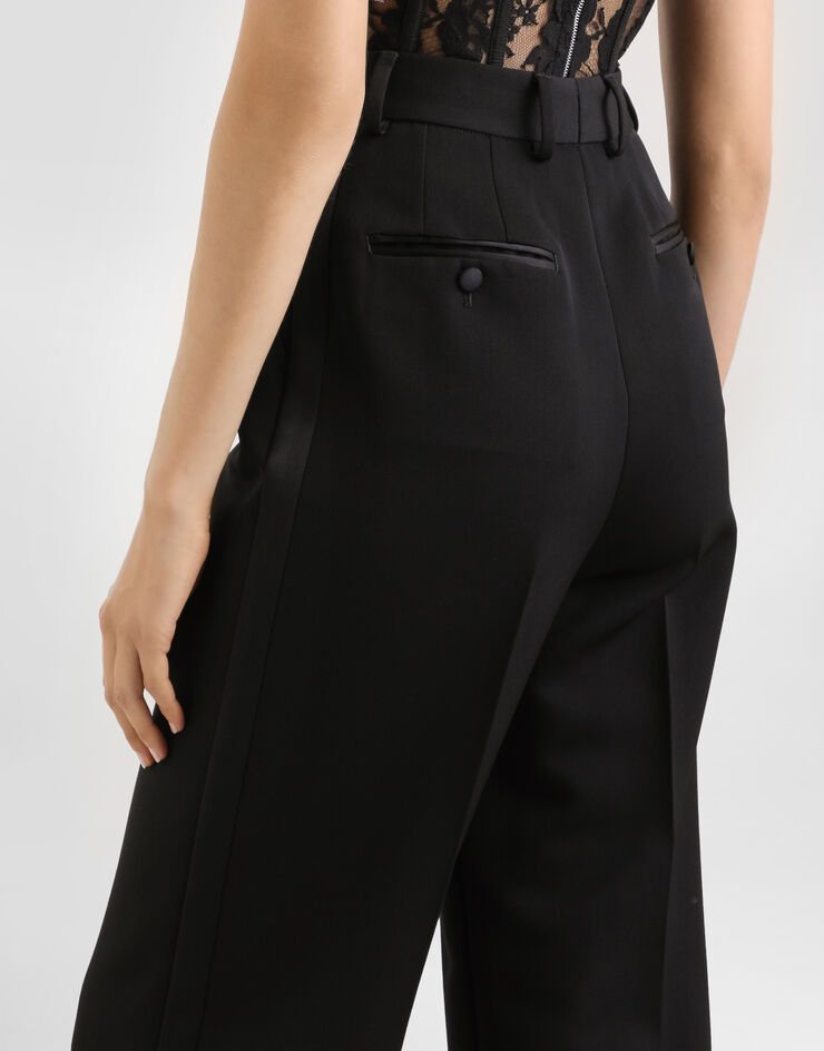 Dolce & Gabbana Wool gabardine trousers Black FTDI5TFU2OW