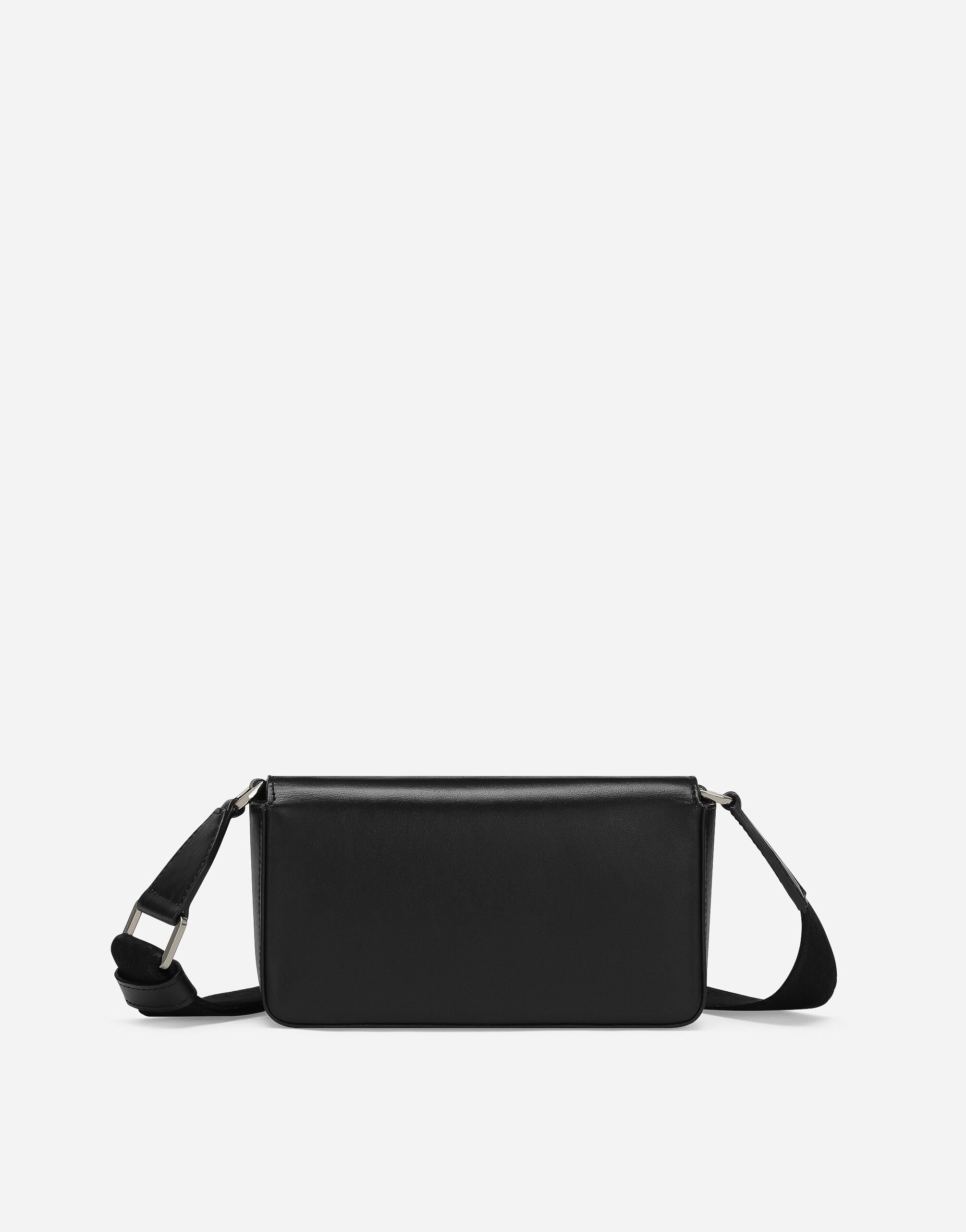 Calfskin mini bag in Black for Men Dolce Gabbana