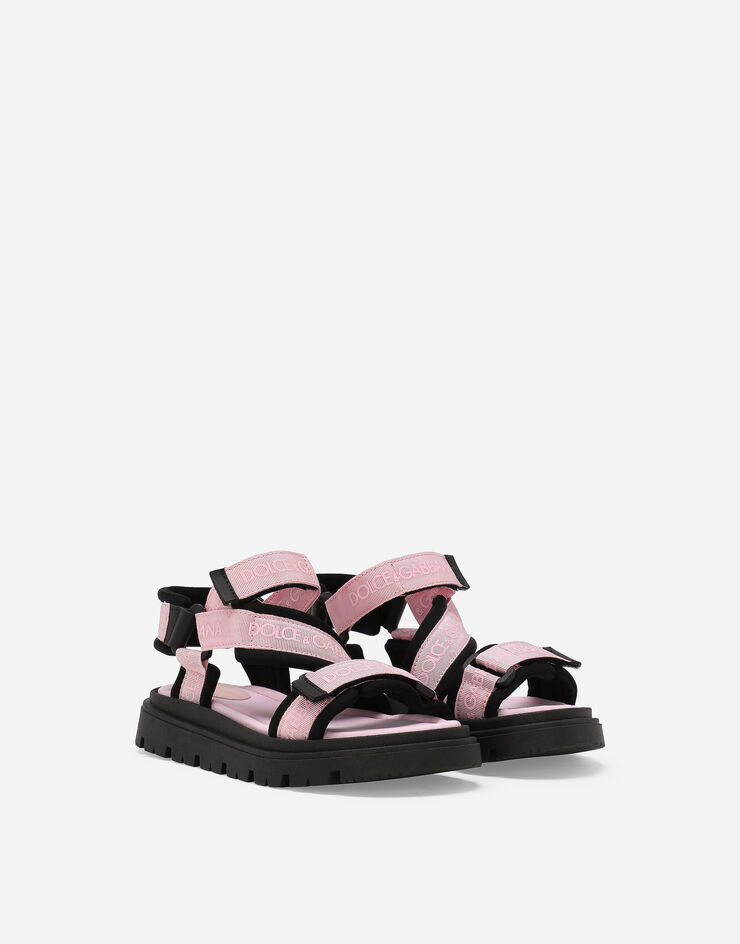 Dolce & Gabbana Sandalen aus Grosgrain Rosa DA5205AB028