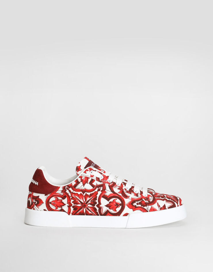 Dolce & Gabbana Majolica-print canvas portofino sneakers Dolce & Gabbana Majolica-print canvas portofino sneakers Multicolor CS2330A0702