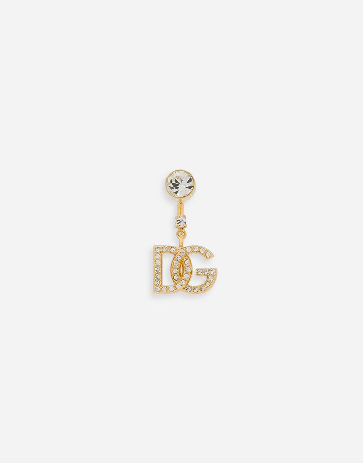 Dolce & Gabbana Моносерьга с логотипом DG золотой WEP1L5W1111