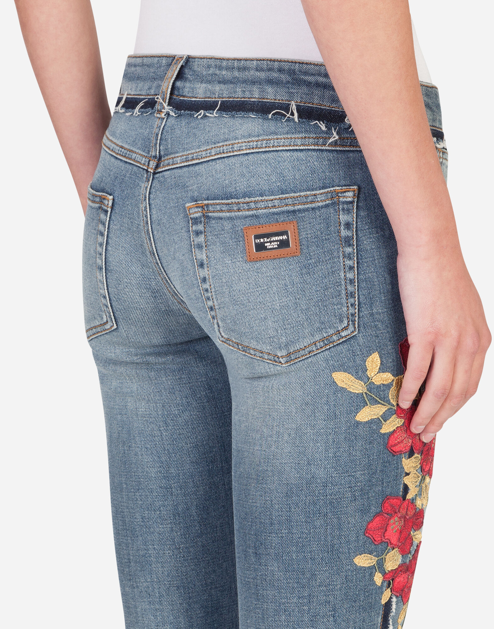 パンツ デニム パッチ