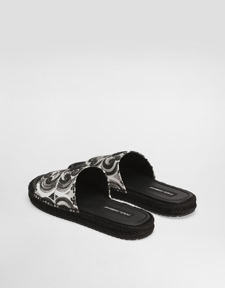 Dolce & Gabbana Shell-print canvas espadrille sandal Multicolor A80544AJ235