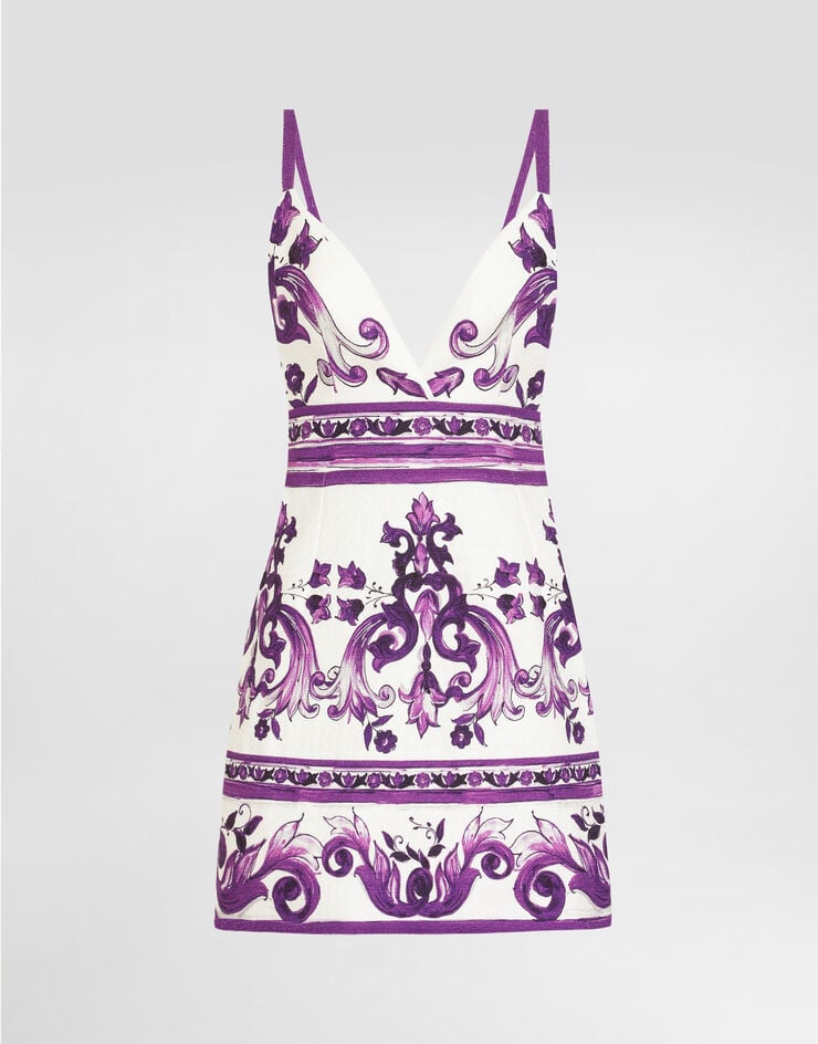 Dolce & Gabbana Majolica-print dress Multicolor F6TZOTFPFSO