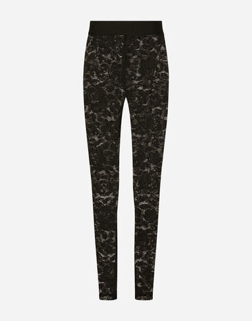 Dolce&Gabbana Leggings en punto de encaje floral Negro FTB5TTFLUBF