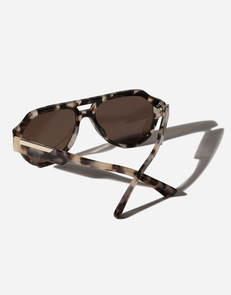 Dolce & Gabbana Mirror logo sunglasses 베이지 하바나 VG446EVP473
