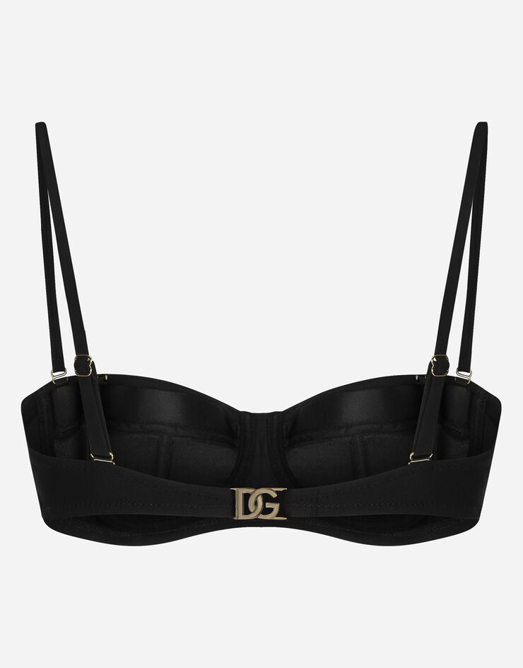 Dolce & Gabbana Balconette bikini top Black O1A16JONO12