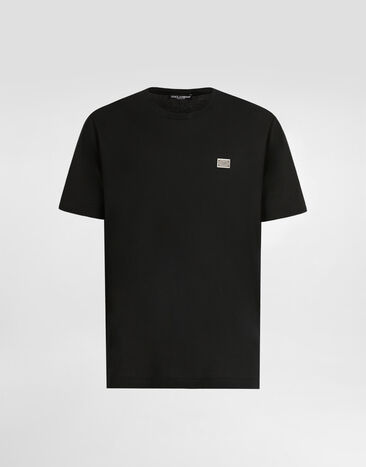 Dolce & Gabbana Cotton T-shirt with tag Black G8SR8TG7O8E