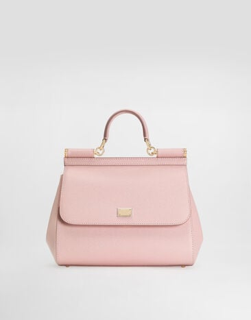 Dolce & Gabbana Grand sac Sicily en veau Dauphine Pink BB6002B1001