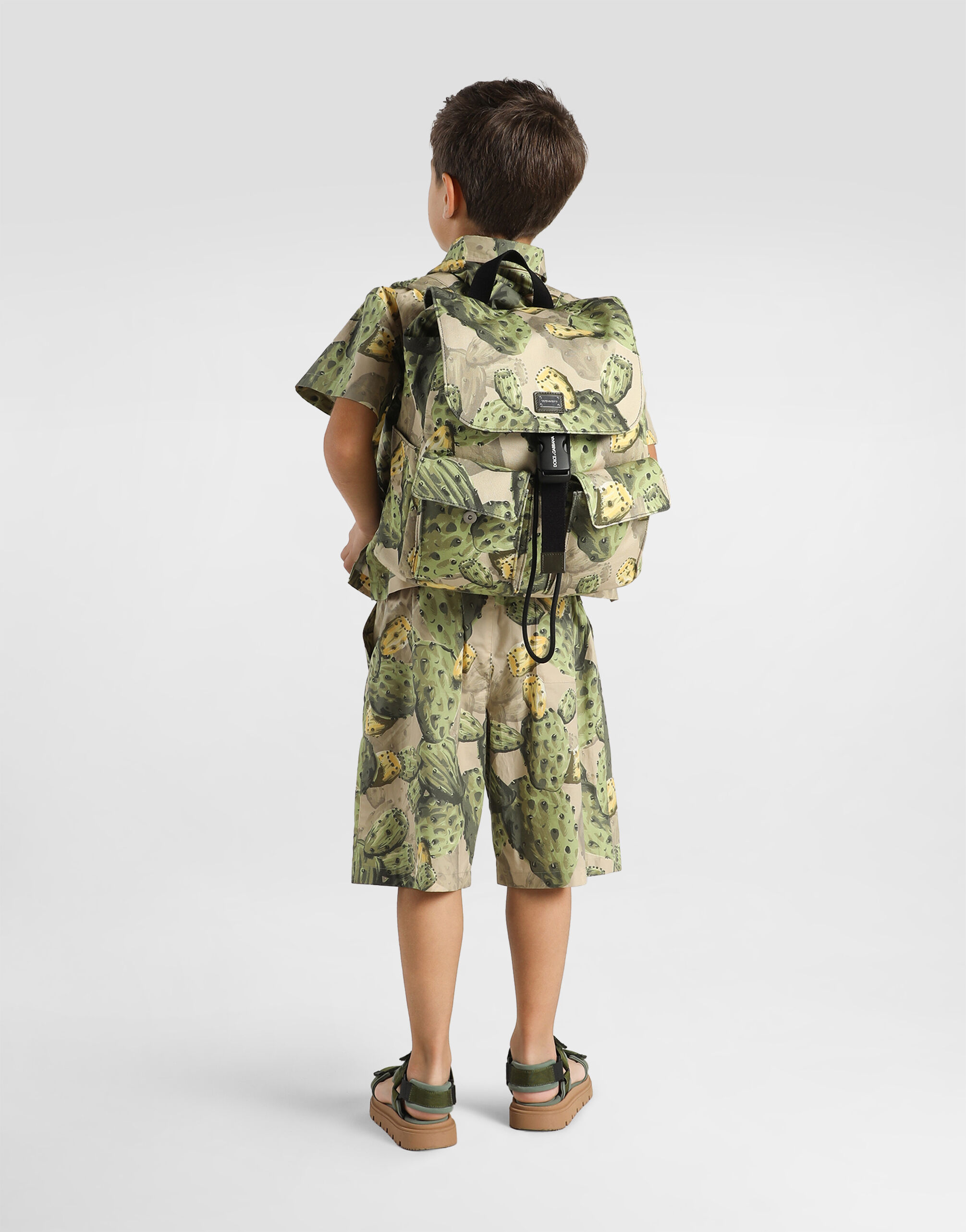 Figs-print canvas backpack in Multicolor for Boys | Dolce&Gabbana® US