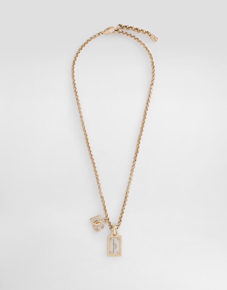 Dolce&Gabbana Link necklace with DG logo and tag Dolce&Gabbana Link necklace with DG logo and tag Gold WNP6T1W1111