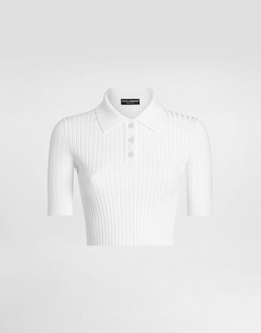Dolce & Gabbana Viscose polo White FXZ36TJFMZY