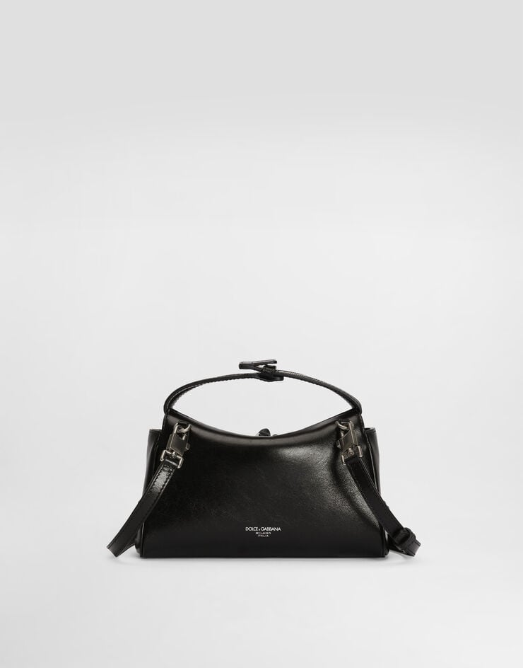 Dolce & Gabbana Mini Vittoria calfskin handbag  Black BB7889AW118