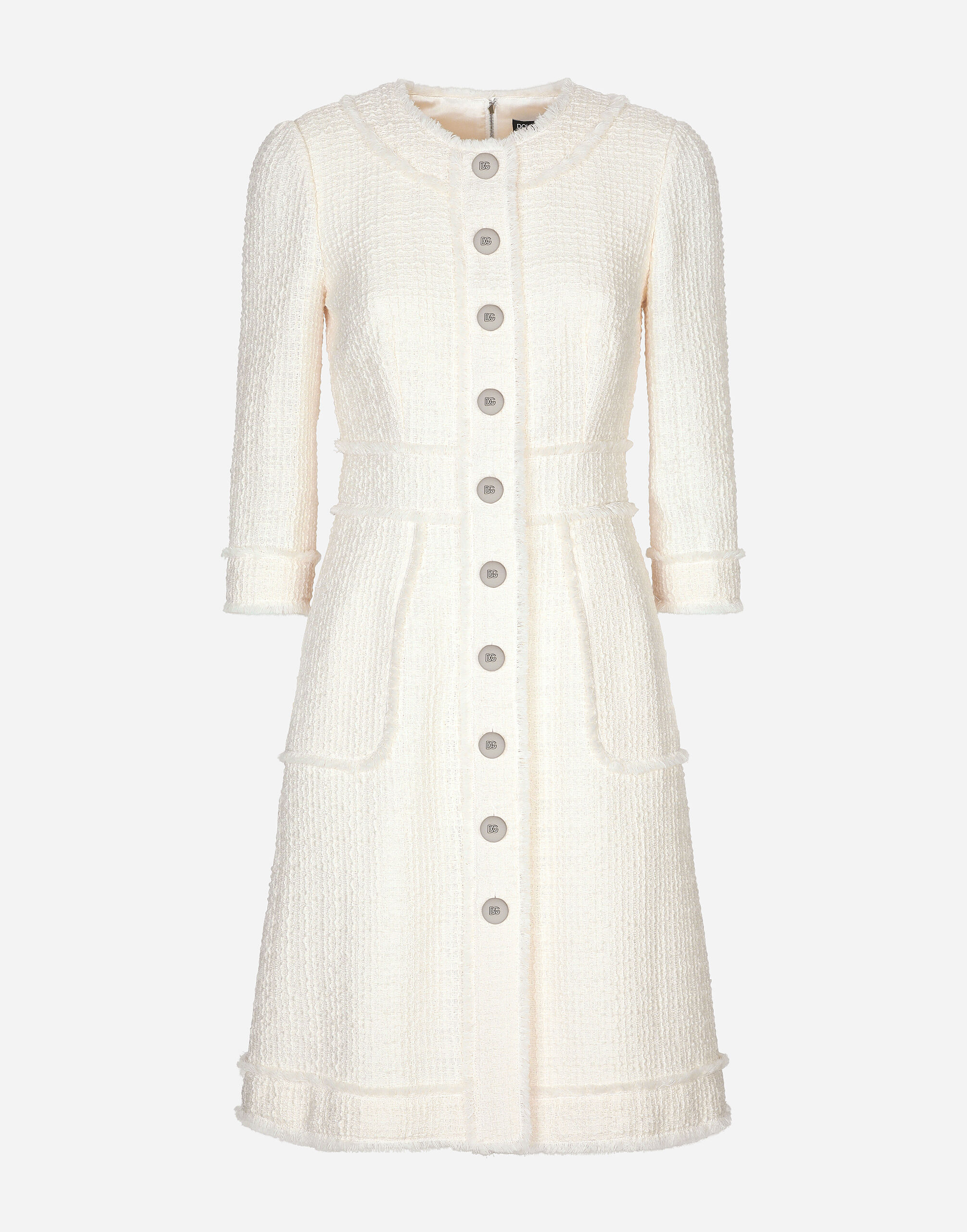 ワンピース Dolce & Gabbana Dolce Gabbana Abito In Tweed Dolce & Gabbana short-sleeve Tweed Minidress | Pink | FARFETCH