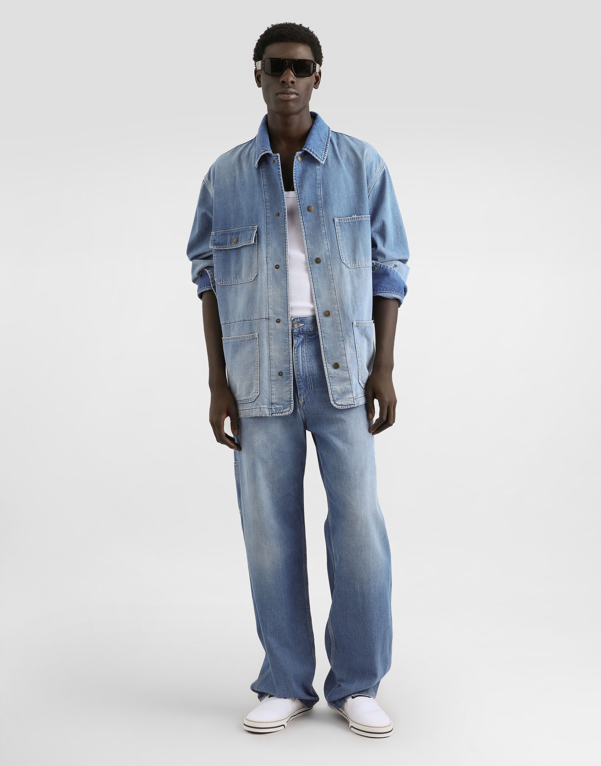 Denim trousers in Multicolor for Men | Dolce&Gabbana®