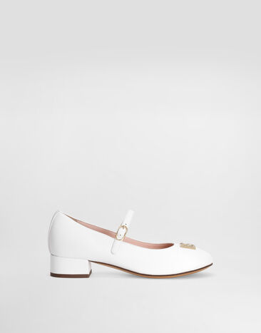 Dolce & Gabbana Nappa leather ballet flats White D11397A1200