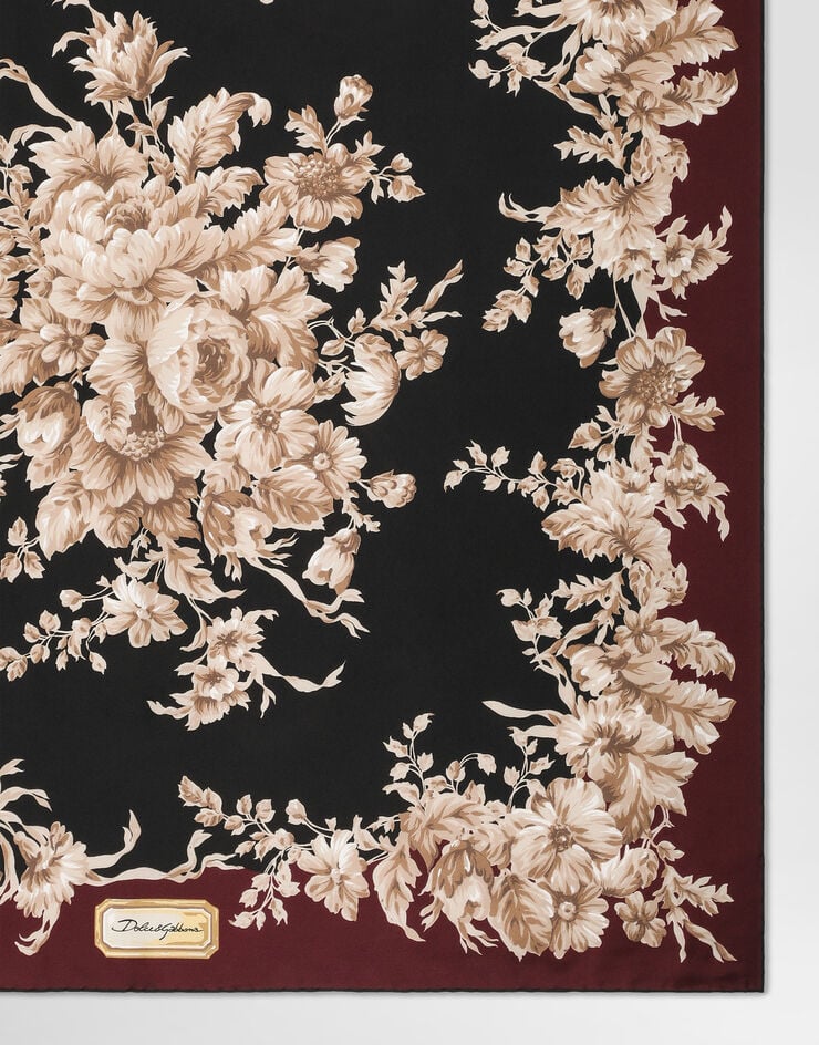 Dolce & Gabbana وشاح من تويل حريري 90x90 مطبعة FN090RGDC9D