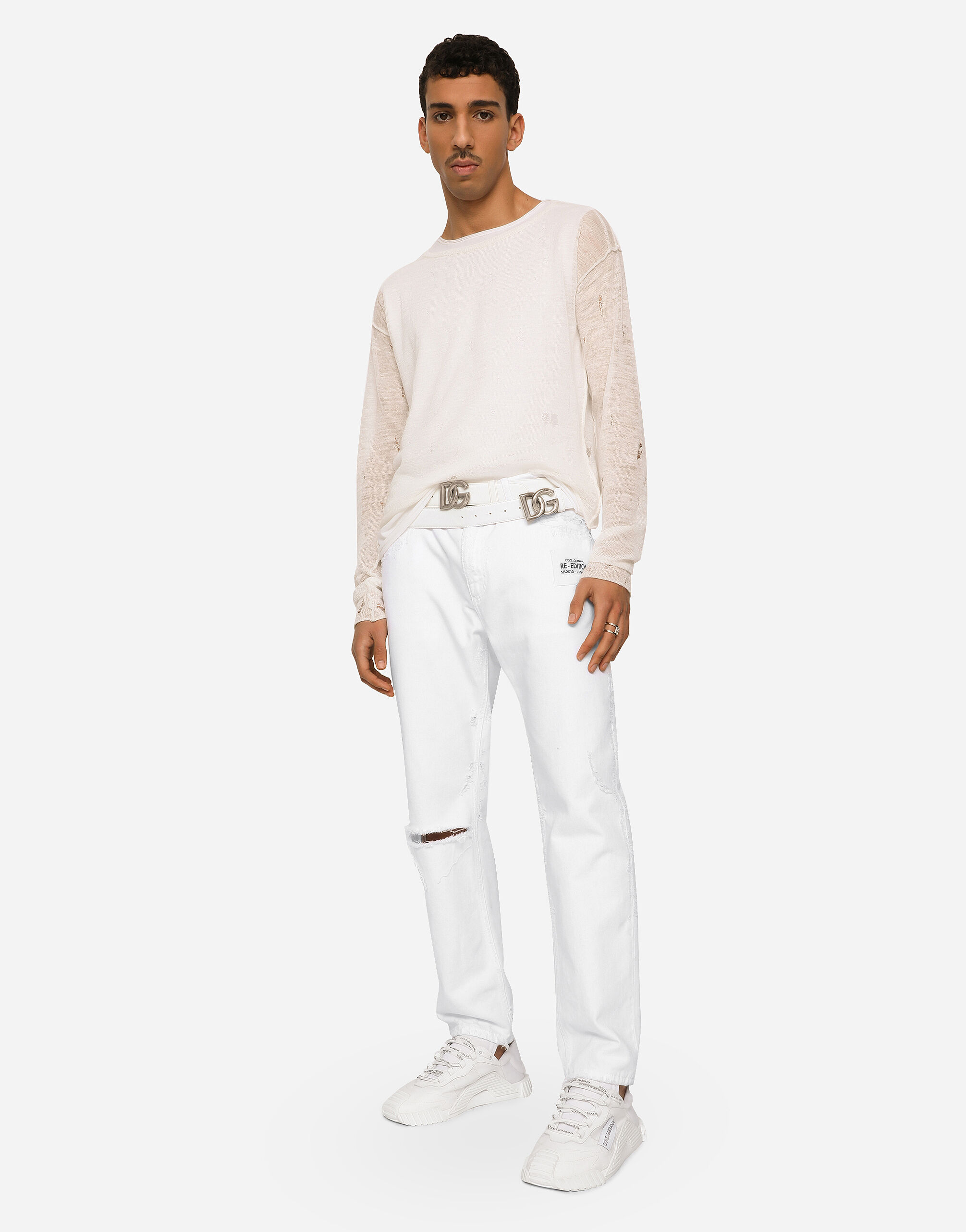 Dolce gabbana outlet white jeans